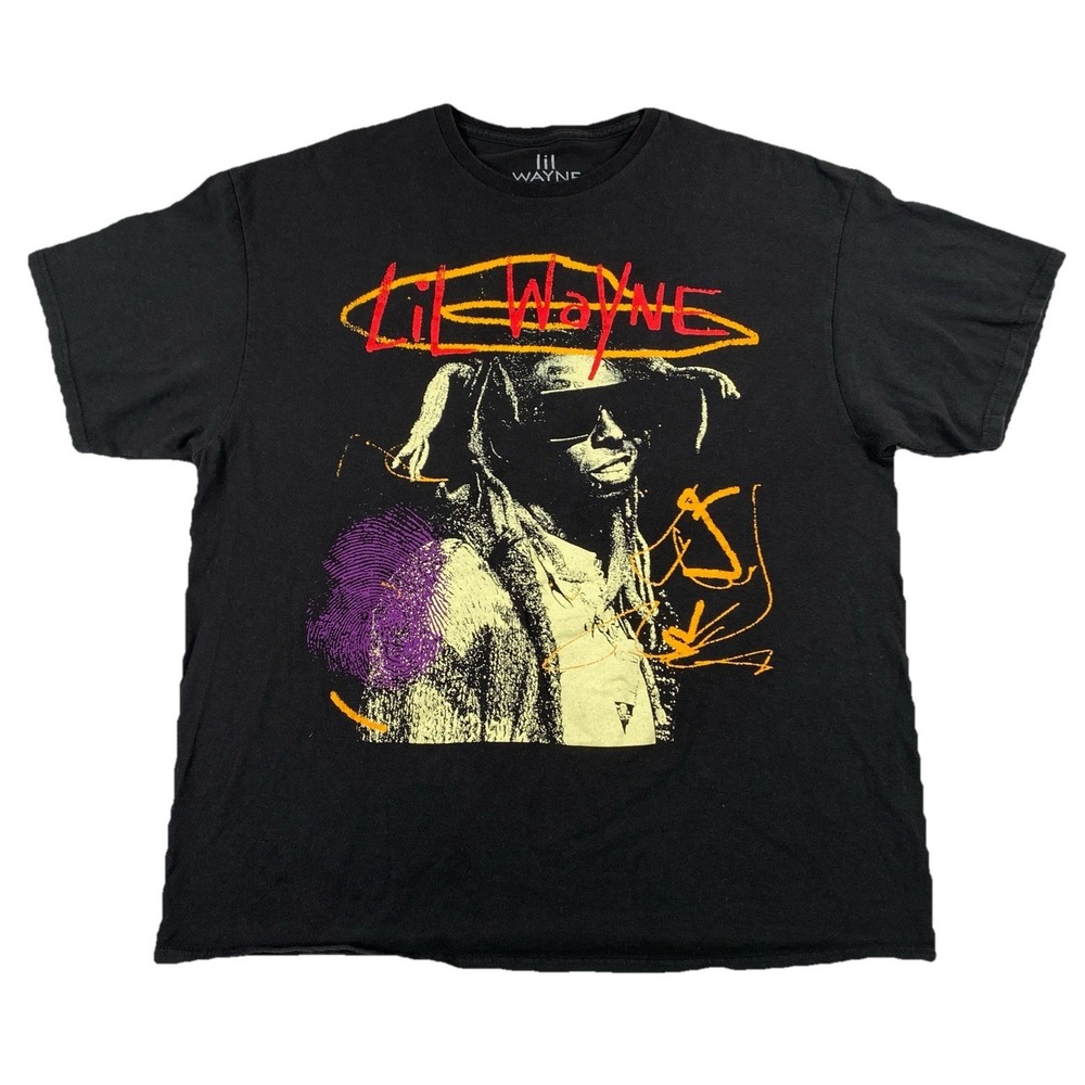 Lil Wayne T-shirt Weezy T-Shirt Men's XL Black Hip Hop Rap 2022
